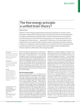 The Free-Energy Principle: a Unified Brain Theory?