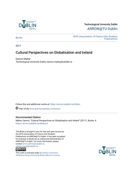 Cultural Perspectives on Globalisation and Ireland