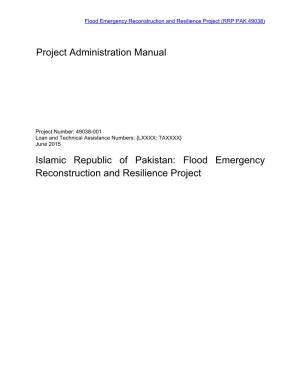Flood Emergency Reconstruction and Resilience Project Project