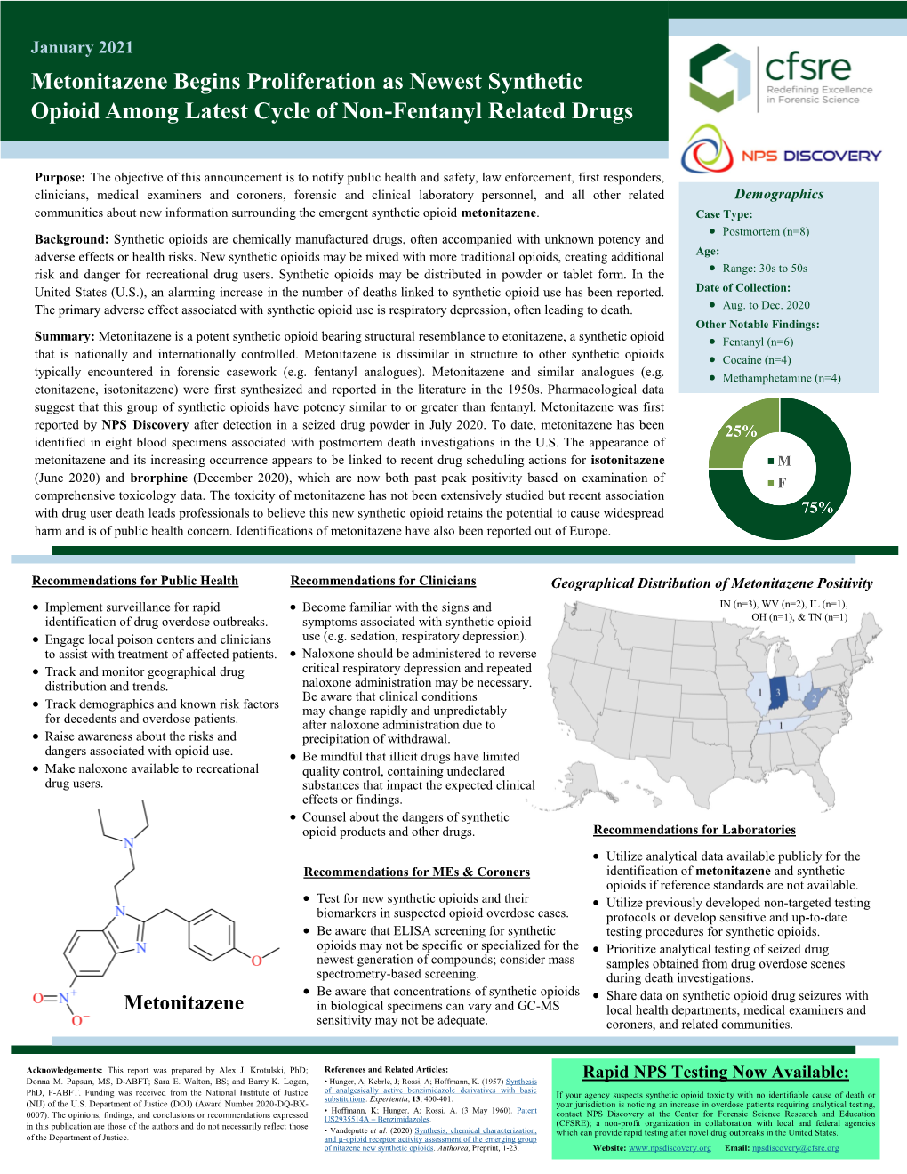 Metonitazene Begins Proliferation As Newest Synthetic Opioid Among Latest Cycle of Non-Fentanyl Related Drugs