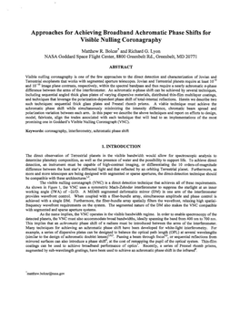 Approaches for Achieving Broadband Achromatic Phase Shifts for Visible Nulling Coronagraphy