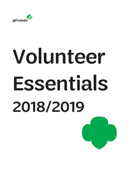 Volunteer Essentials 2018/2019 Contents