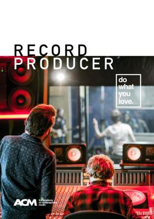 RECORD PRODUCER Introduction