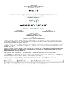 Koppers Holdings Inc