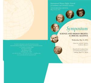 Symposium Program from Taiwan Meeting