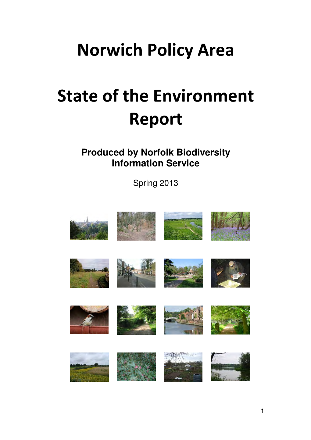 Norwich State of the Environment Report