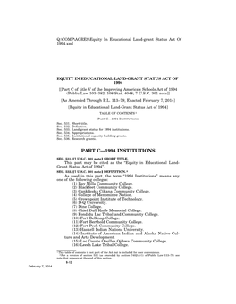PART C—1994 INSTITUTIONS Sec
