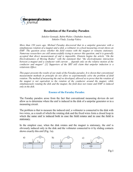 Resolution of the Faraday Paradox