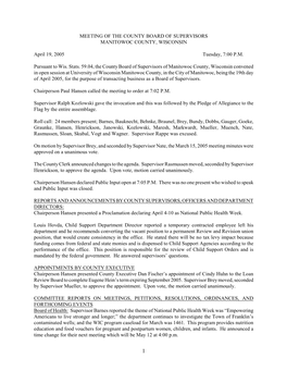 2005/2006-1) Authorizing Designation, Carry-Over, and Reappropriation of Funds for Public Safety Software