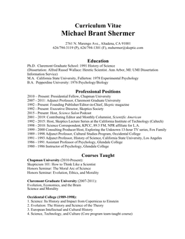 Michael Brant Shermer