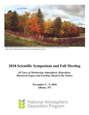 2018 Scientific Symposium and Fall Meeting