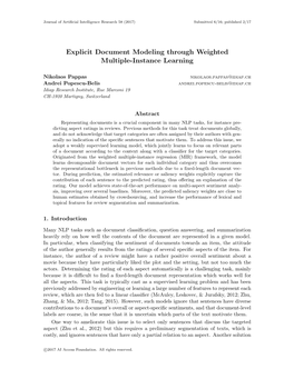 Explicit Document Modeling Through Weighted Multiple-Instance Learning