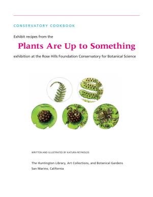 Plants Are up to Something Exhibition at the Rose Hills Foundation Conservatory for Botanical Science