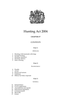 Hunting Act 2004