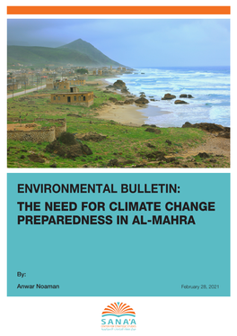 The Need for Climate Change Preparedness in Al-Mahra