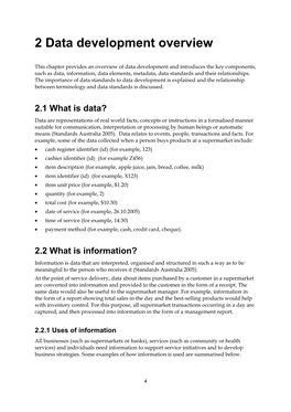 2 Data Development Overview