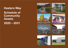 Hesters Way Schedule of Community Assets 2020 – 2031