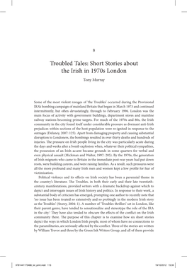 Troubled Tales: Short Stories About the Irish in 1970S London Tony Murray