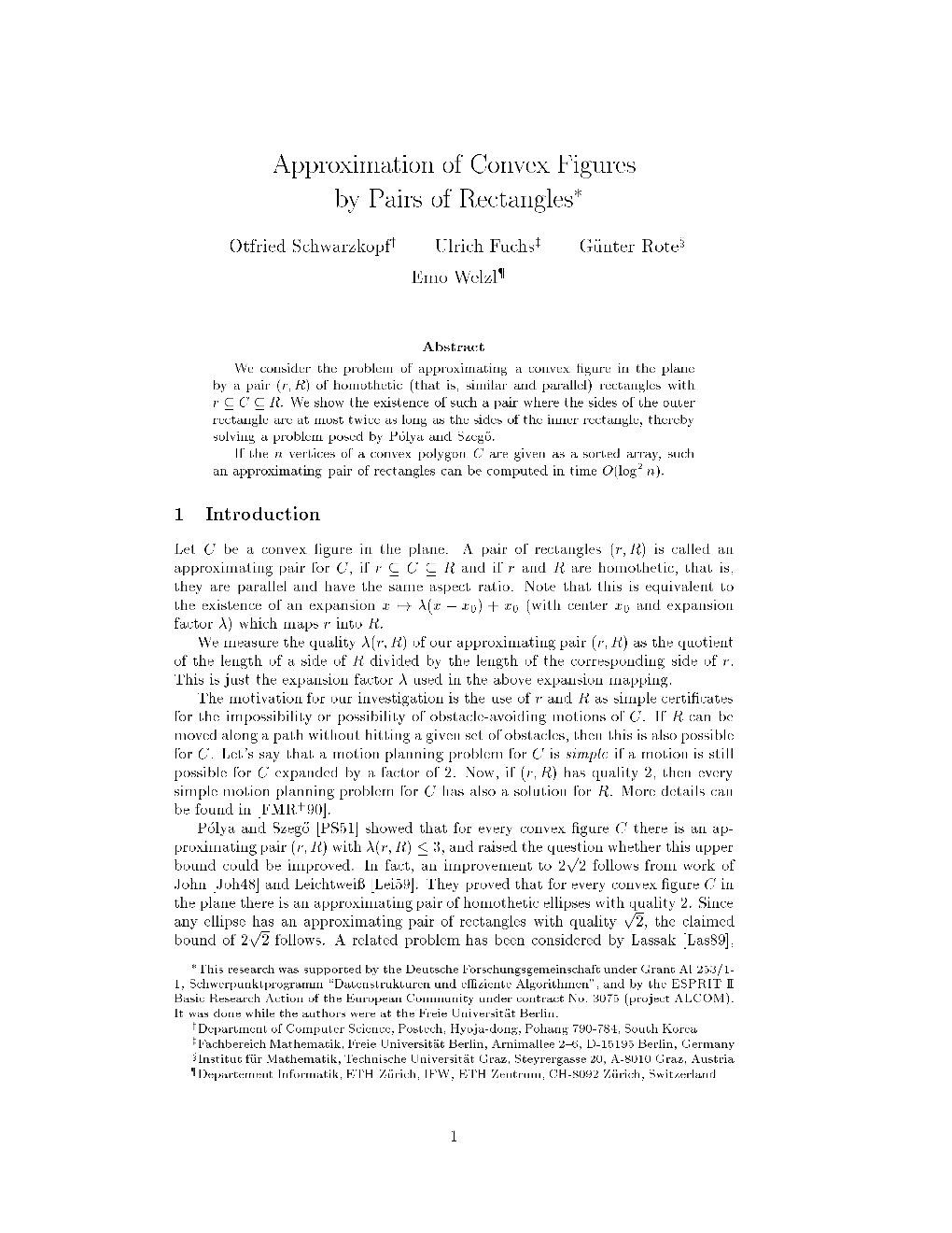 Approximation of Convex Figures by Pairs of Rectangles