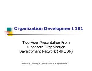 Organization Development 101