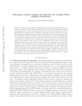 Spectral Action Models of Gravity on Packed Swiss Cheese Cosmology 3