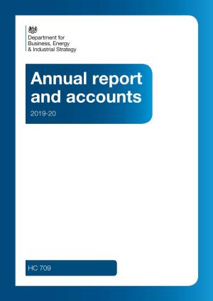 BEIS Annual Report and Accounts 2019-20