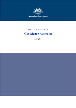 STRATEGIC REVIEW of Geoscience Australia