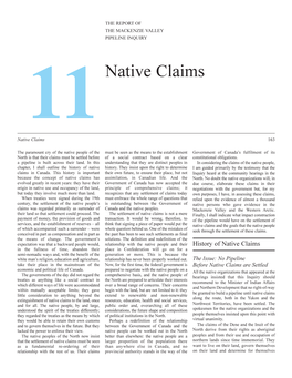 Native Claims Native Claims 163
