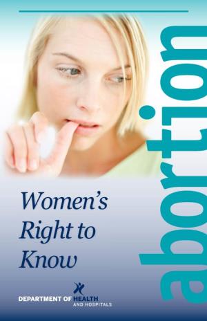 Women's Right to Know