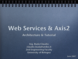 Web Services & Axis2