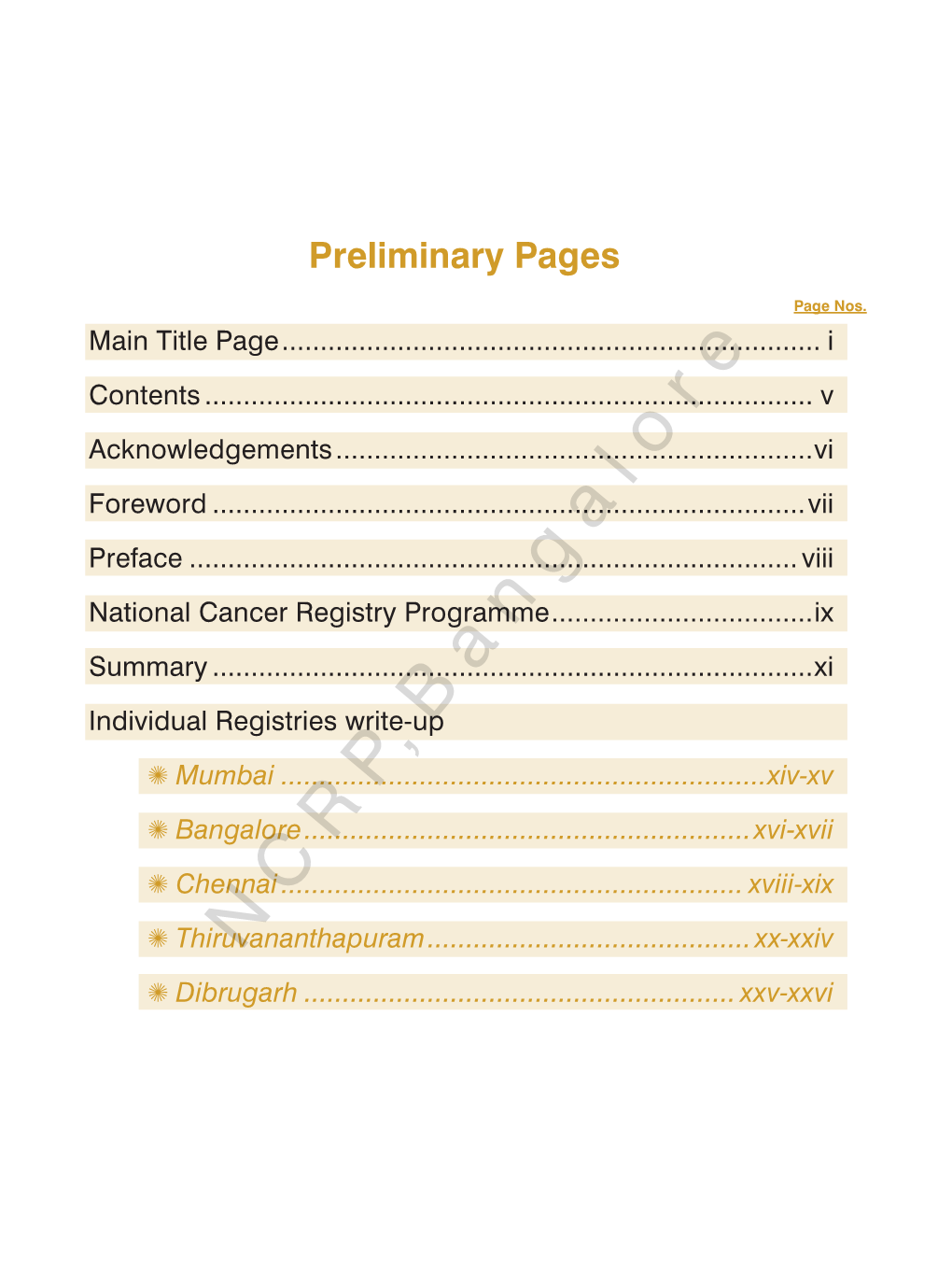 Consolidated Report of Hospital Based Cancer Registries 2004