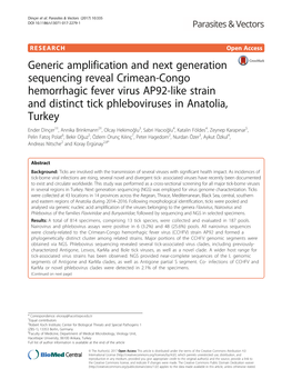 Generic Amplification and Next Generation Sequencing Reveal