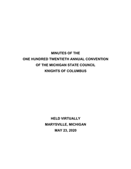 2020 State Convention Transcript