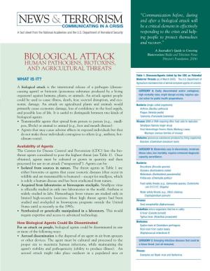 Communicating in a Crisis: Biological Attack