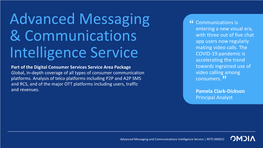Advanced Messaging & Communications Intelligence Service