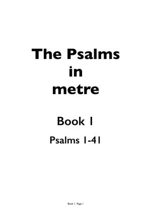 Metrical Psalter Book 1 V 1-0-3