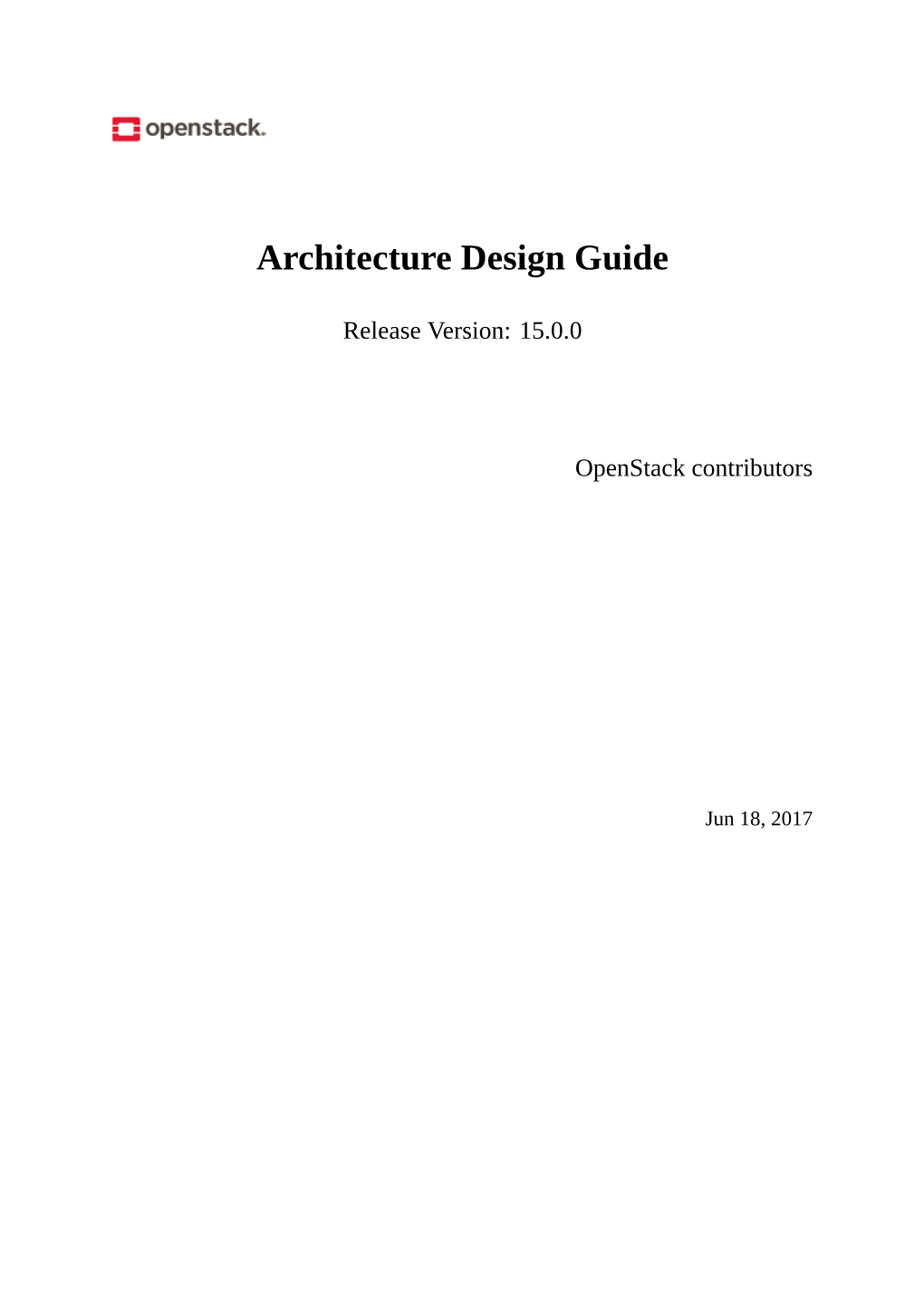 Architecture Design Guide