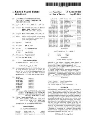 (12) United States Patent (10) Patent No.: US 9.421,180 B2 Zielinski Et Al