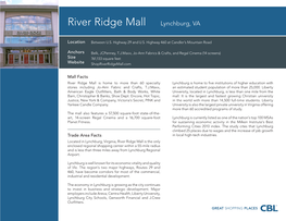 River Ridge Mall Lynchburg, VA
