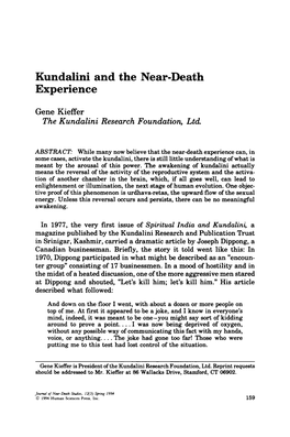 Kundalini and the Near-Death Experience