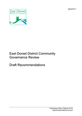 East Dorset District Community Governance Review