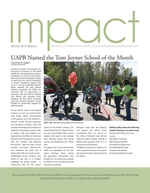 UAPB Named the Tom Joyner School of the Month Courtney N