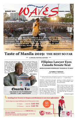 Taste of Manila 2019: the BEST SO FAR *** a SPECIAL FESTIVAL EDITION ***