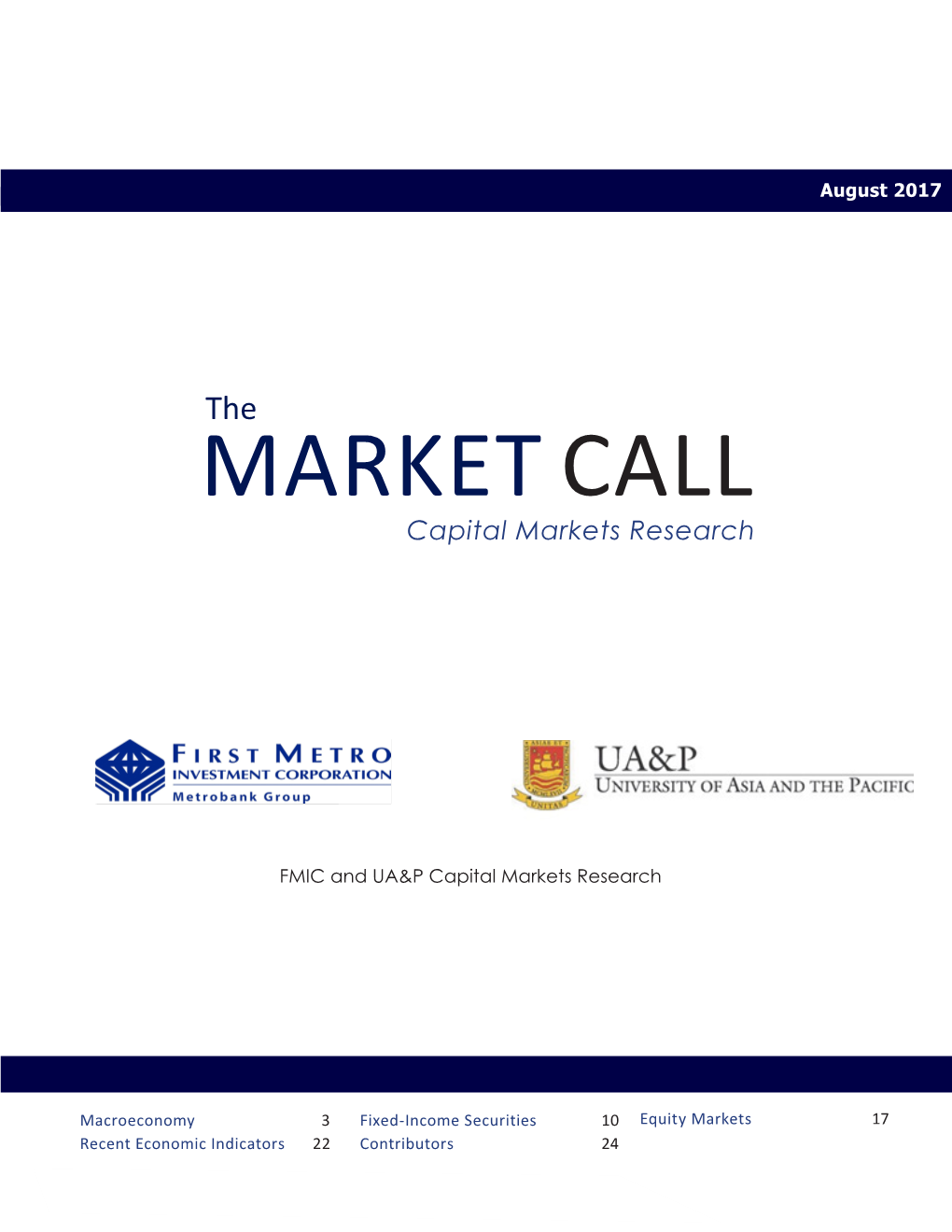 MARKET CALL Capital Markets Research