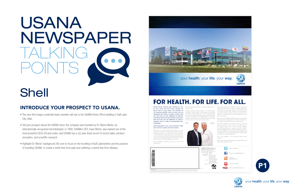 Usana Newspaper Talking Points