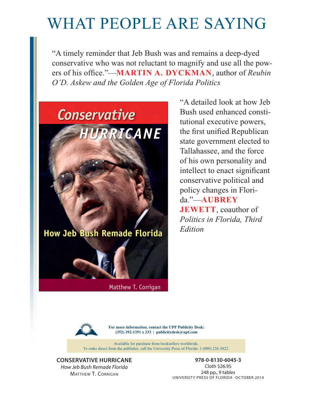 MATTHEW T. CORRIGAN Conservative Hurricane How Jeb