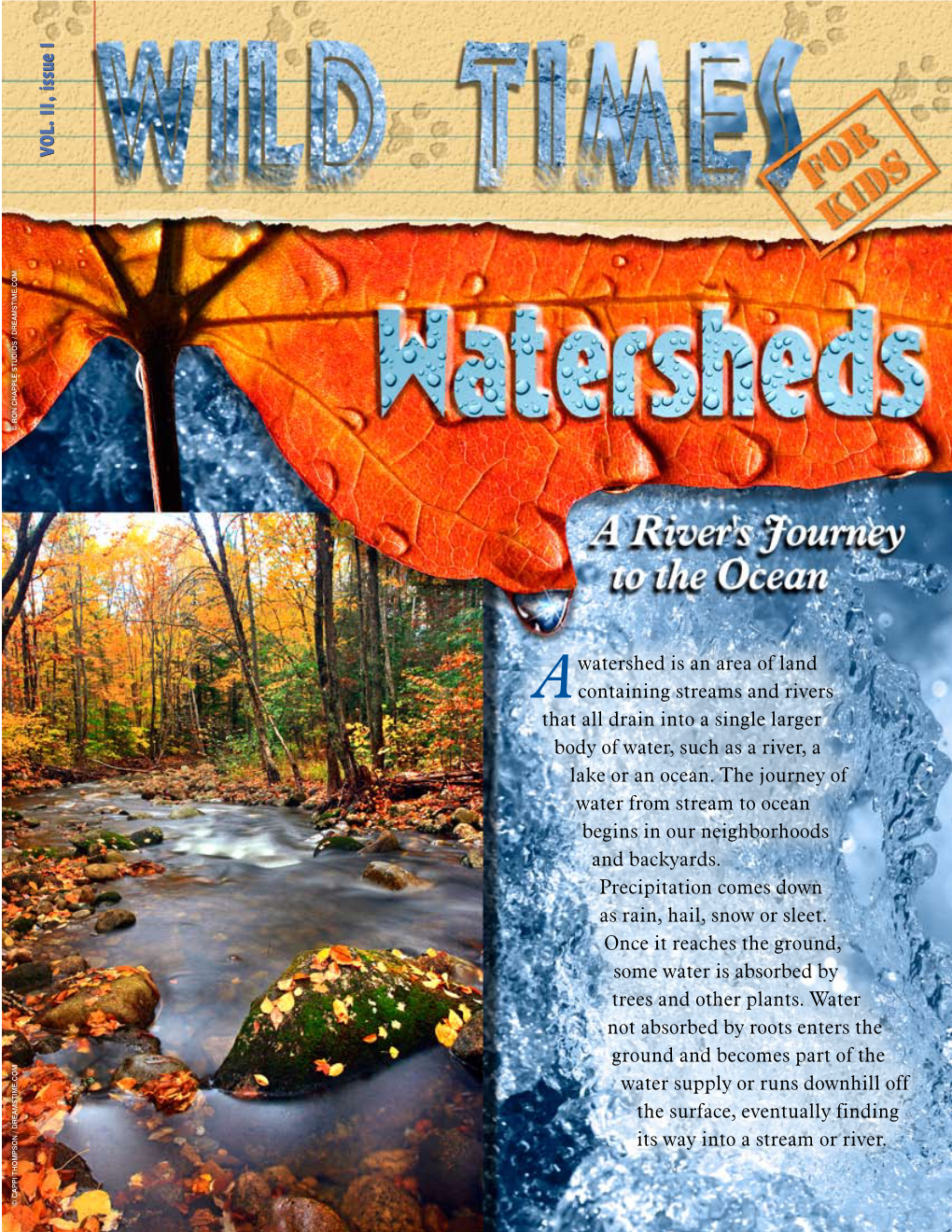 VOL. 11, Issue 1 Awatershed Is an Area of Land Containing Streams and Rivers That All Drain Into a Single Larger Body of Water
