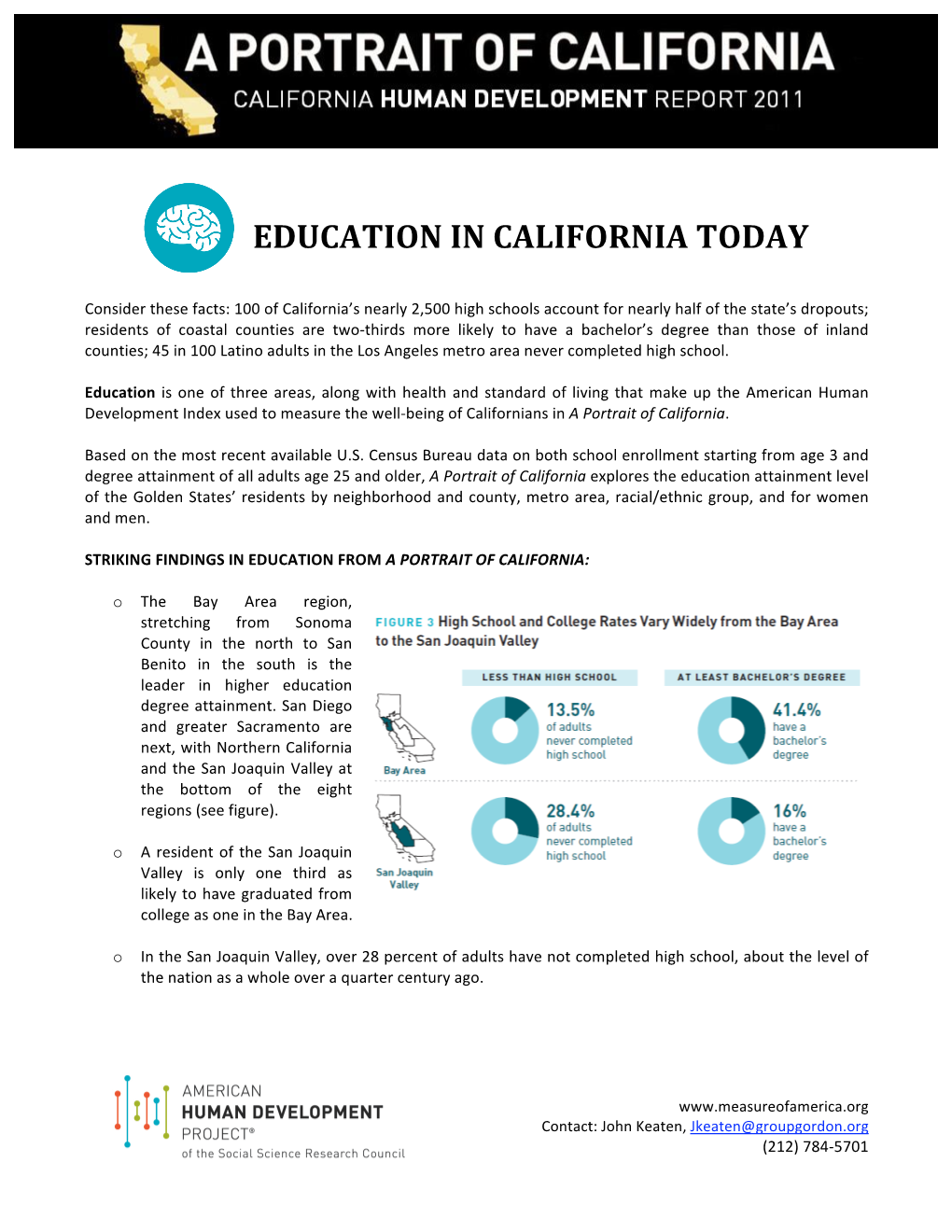 Education in California Today