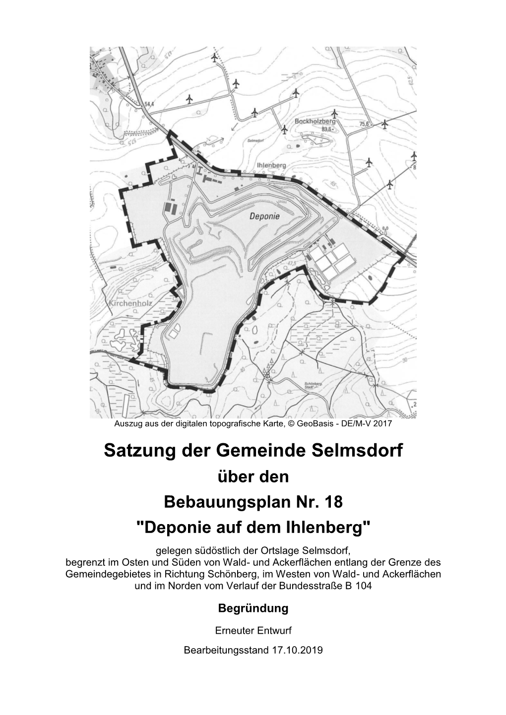 Satzung Der Gemeinde Selmsdorf