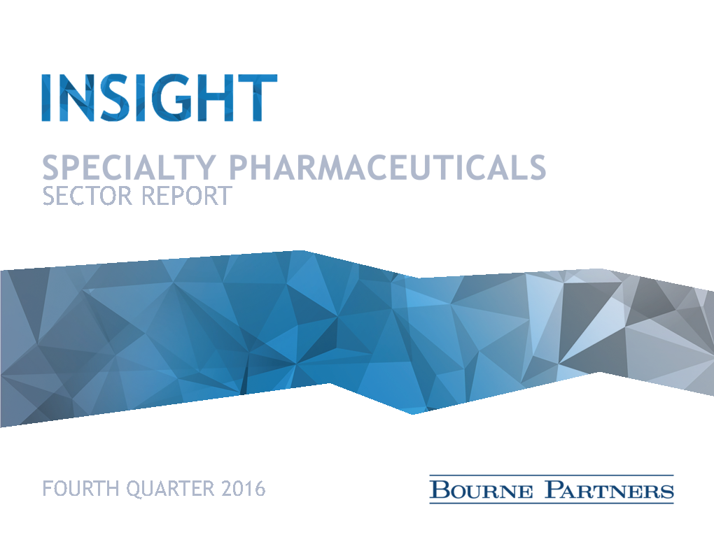 Spec Pharma M&A Transaction Multiples